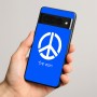 כיסוי בעיצוב אישי עם השם שלך לדגם - Google Pixel 8 Pro 5G בעיצוב סמל השלום