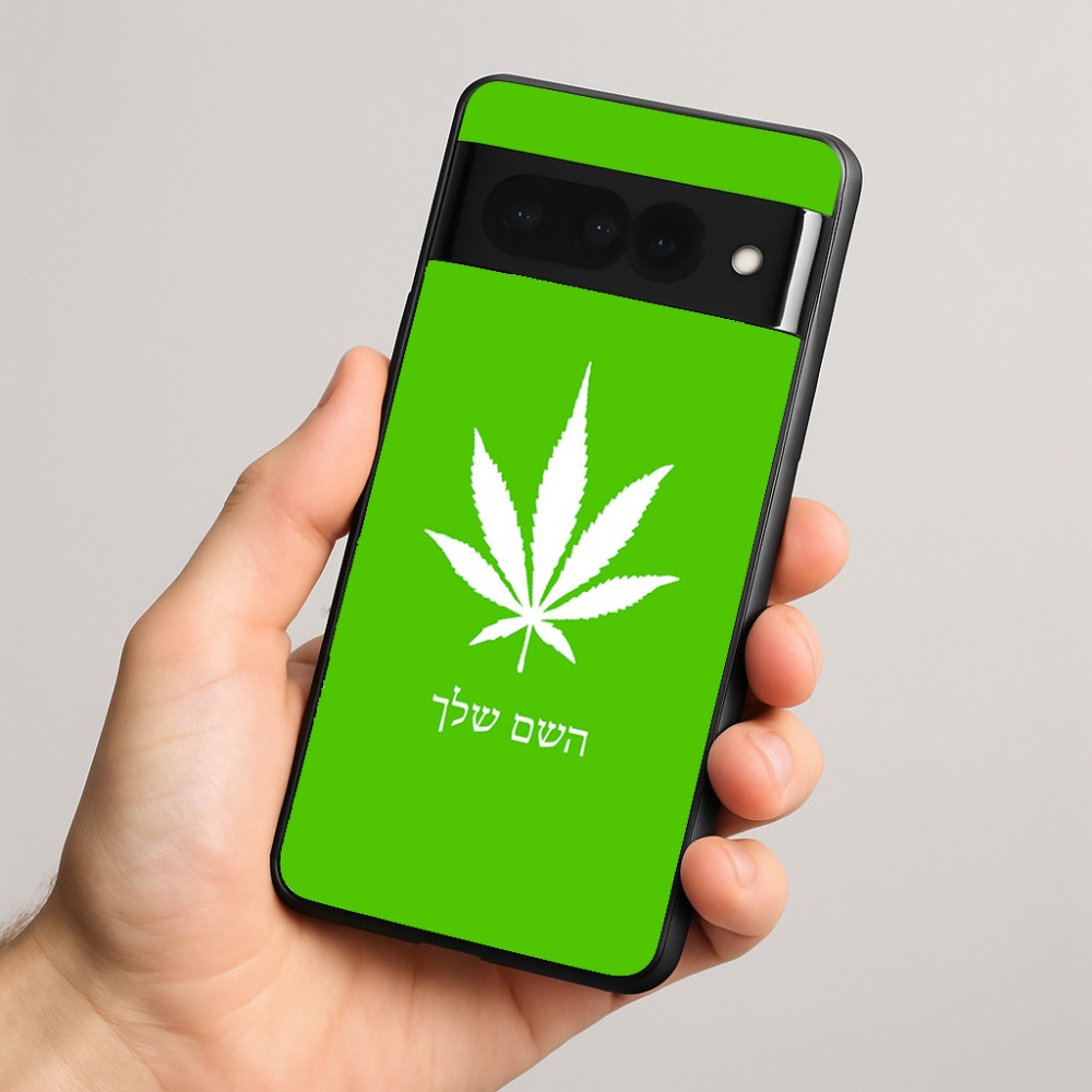 כיסוי בעיצוב אישי עם השם שלך לדגם - Google Pixel 8 Pro 5G בעיצוב עלה מריחואנה - גראס