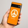 כיסוי בעיצוב אישי עם השם שלך לדגם - Google Pixel 8 Pro 5G בעיצוב סמל השלום