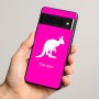 כיסוי בעיצוב אישי עם השם שלך לדגם - Google Pixel 8 Pro 5G בעיצוב קנגורו