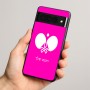 כיסוי בעיצוב אישי עם השם שלך לדגם - Google Pixel 8 Pro 5G בעיצוב פינג פונג