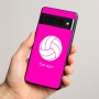 כיסוי בעיצוב אישי עם השם שלך לדגם - Google Pixel 8 Pro 5G בעיצוב כדור כדורעף