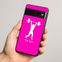 כיסוי בעיצוב אישי עם השם שלך לדגם - Google Pixel 8 Pro 5G בעיצוב הרמת משקולות