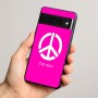 כיסוי בעיצוב אישי עם השם שלך לדגם - Google Pixel 8 Pro 5G בעיצוב סמל השלום