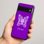 כיסוי בעיצוב אישי עם השם שלך לדגם - Google Pixel 8 Pro 5G בעיצוב פרפר