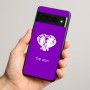 כיסוי בעיצוב אישי עם השם שלך לדגם - Google Pixel 8 Pro 5G בעיצוב ראש פיל