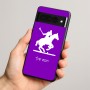 כיסוי בעיצוב אישי עם השם שלך לדגם - Google Pixel 8 Pro 5G בעיצוב שחקן פולו - סוס