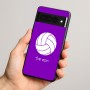 כיסוי בעיצוב אישי עם השם שלך לדגם - Google Pixel 8 Pro 5G בעיצוב כדור כדורעף