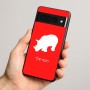 כיסוי בעיצוב אישי עם השם שלך לדגם - Google Pixel 8 Pro 5G בעיצוב קרנף