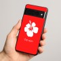 כיסוי בעיצוב אישי עם השם שלך לדגם - Google Pixel 8 Pro 5G בעיצוב פרח היביסקוס