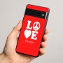 כיסוי בעיצוב אישי עם השם שלך לדגם - Google Pixel 8 Pro 5G בעיצוב אהבה
