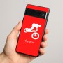 כיסוי בעיצוב אישי עם השם שלך לדגם - Google Pixel 8 Pro 5G בעיצוב רוכב אופניים