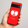 כיסוי בעיצוב אישי עם השם שלך לדגם - Google Pixel 8 Pro 5G בעיצוב פינג פונג