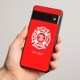 כיסוי בעיצוב אישי עם השם שלך לדגם - Google Pixel 8 Pro 5G בעיצוב כבאי - תגית