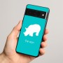 כיסוי בעיצוב אישי עם השם שלך לדגם - Google Pixel 8 Pro 5G בעיצוב קרנף