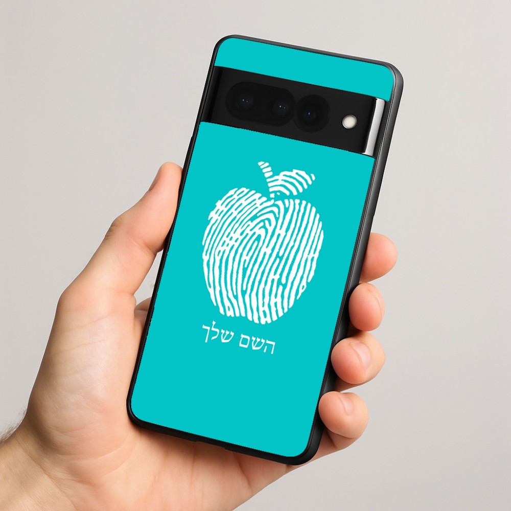 כיסוי בעיצוב אישי עם השם שלך לדגם - Google Pixel 8 Pro 5G בעיצוב הדפס תפוח