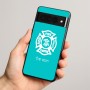 כיסוי בעיצוב אישי עם השם שלך לדגם - Google Pixel 8 Pro 5G בעיצוב כבאי - תגית