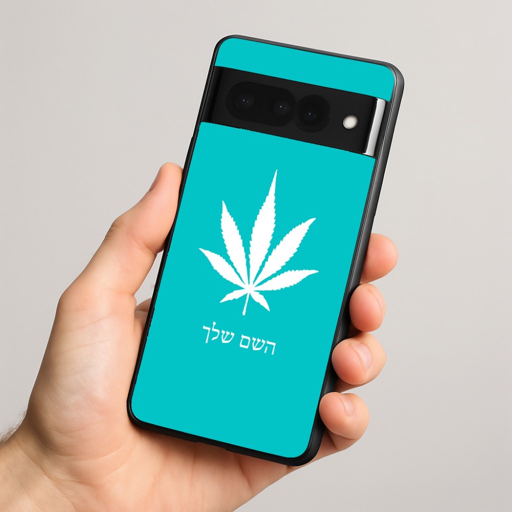 כיסוי בעיצוב אישי עם השם שלך לדגם - Google Pixel 8 Pro 5G בעיצוב עלה מריחואנה - גראס