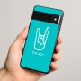 כיסוי בעיצוב אישי עם השם שלך לדגם - Google Pixel 8 Pro 5G בעיצוב יד סלע