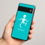 כיסוי בעיצוב אישי עם השם שלך לדגם - Google Pixel 8 Pro 5G בעיצוב סקלטון