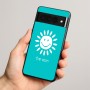 כיסוי בעיצוב אישי עם השם שלך לדגם - Google Pixel 8 Pro 5G בעיצוב שמש