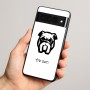 כיסוי בעיצוב אישי עם השם שלך לדגם - Google Pixel 8 Pro 5G בעיצוב פרצוף בולדוג