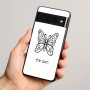 כיסוי בעיצוב אישי עם השם שלך לדגם - Google Pixel 8 Pro 5G בעיצוב פרפר