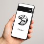 כיסוי בעיצוב אישי עם השם שלך לדגם - Google Pixel 8 Pro 5G בעיצוב ראש נשר