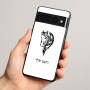 כיסוי בעיצוב אישי עם השם שלך לדגם - Google Pixel 8 Pro 5G בעיצוב ראש סוס