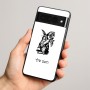 כיסוי בעיצוב אישי עם השם שלך לדגם - Google Pixel 8 Pro 5G בעיצוב ארנב מחזיק גזר