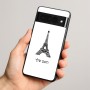 כיסוי בעיצוב אישי עם השם שלך לדגם - Google Pixel 8 Pro 5G בעיצוב מגדל אייפל