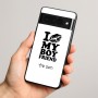 כיסוי בעיצוב אישי עם השם שלך לדגם - Google Pixel 8 Pro 5G בעיצוב נשקי את חבר שלי