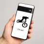 כיסוי בעיצוב אישי עם השם שלך לדגם - Google Pixel 8 Pro 5G בעיצוב רוכב אופניים