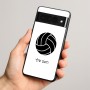 כיסוי בעיצוב אישי עם השם שלך לדגם - Google Pixel 8 Pro 5G בעיצוב כדור כדורעף