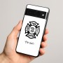 כיסוי בעיצוב אישי עם השם שלך לדגם - Google Pixel 8 Pro 5G בעיצוב כבאי - תגית