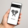 כיסוי בעיצוב אישי עם השם שלך לדגם - Google Pixel 8 Pro 5G בעיצוב פרחי קרן