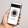 כיסוי בעיצוב אישי עם השם שלך לדגם - Google Pixel 8 Pro 5G בעיצוב שמש