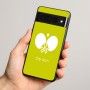 כיסוי בעיצוב אישי עם השם שלך לדגם - Google Pixel 8 Pro 5G בעיצוב פינג פונג
