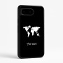 כיסוי בעיצוב אישי עם השם שלך לדגם - Google Pixel 9 5G בעיצוב מפת העולם