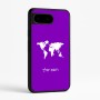 כיסוי בעיצוב אישי עם השם שלך לדגם - Google Pixel 9 5G בעיצוב מפת העולם