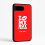 כיסוי בעיצוב אישי עם השם שלך לדגם - Google Pixel 9 5G בעיצוב נשקי את חבר שלי