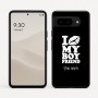 כיסוי בעיצוב אישי עם השם שלך לדגם - Google Pixel 9 5G בעיצוב נשקי את חבר שלי