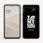 כיסוי בעיצוב אישי עם השם שלך לדגם - Google Pixel 9 5G בעיצוב לנשק את החברה שלי