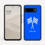 כיסוי בעיצוב אישי עם השם שלך לדגם - Google Pixel 9 5G בעיצוב דגל המירוץ