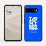 כיסוי בעיצוב אישי עם השם שלך לדגם - Google Pixel 9 5G בעיצוב נשקי את חבר שלי