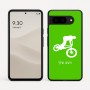 כיסוי בעיצוב אישי עם השם שלך לדגם - Google Pixel 9 5G בעיצוב רוכב אופניים