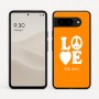 כיסוי בעיצוב אישי עם השם שלך לדגם - Google Pixel 9 5G בעיצוב אהבה