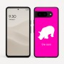כיסוי בעיצוב אישי עם השם שלך לדגם - Google Pixel 9 5G בעיצוב קרנף