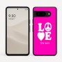 כיסוי בעיצוב אישי עם השם שלך לדגם - Google Pixel 9 5G בעיצוב אהבה