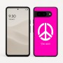 כיסוי בעיצוב אישי עם השם שלך לדגם - Google Pixel 9 5G בעיצוב סמל השלום